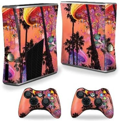 MightySkins Skin Compatible with Xbox 360 S Console - Face Tiles | Protective, Durable, and Unique Vinyl Decal wrap Cover | Easy to Apply, Remove, and Change Styles | Made in The USA in Saudi Arabia