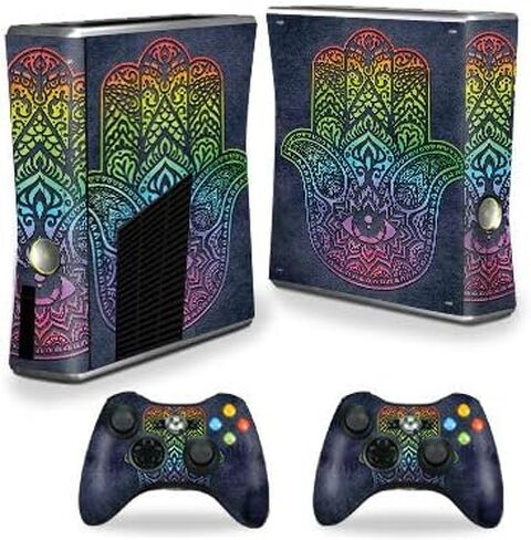 MightySkins Skin Compatible with Xbox 360 S Console - Face Tiles | Protective, Durable, and Unique Vinyl Decal wrap Cover | Easy to Apply, Remove, and Change Styles | Made in The USA in Saudi Arabia