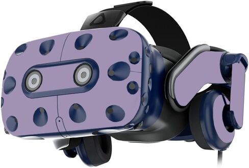 MightySkins Skin Compatible With HTC VIVE Pro VR Headset - Solid Lavender | Protective, Durable, and Unique Vinyl Decal wrap cover | Easy To Apply, Remove, and Change Styles | Made in the USA in Saudi Arabia