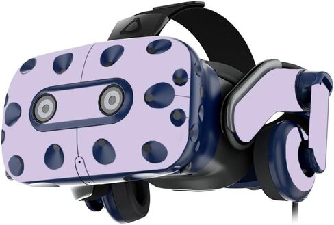 MightySkins Skin Compatible With HTC VIVE Pro VR Headset - Solid Lavender | Protective, Durable, and Unique Vinyl Decal wrap cover | Easy To Apply, Remove, and Change Styles | Made in the USA in Saudi Arabia