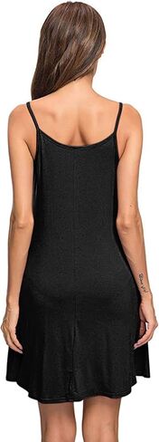 MISFAY Summer Dresses for Women Beach Spaghetti Strap Sundress Casual Pockets Cover Up Tank Dress (Hollow White,X-Large) in Saudi Arabia
