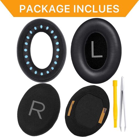 Replacement Ear Pads for Bose QuietComfort 45 (QC45)/QuietComfort SE (QC SE)/New QuietComfort Wireless Over Ear Headphones, Earpads Cushions with Softer Leather and Thicker Memory Foam in Saudi Arabia