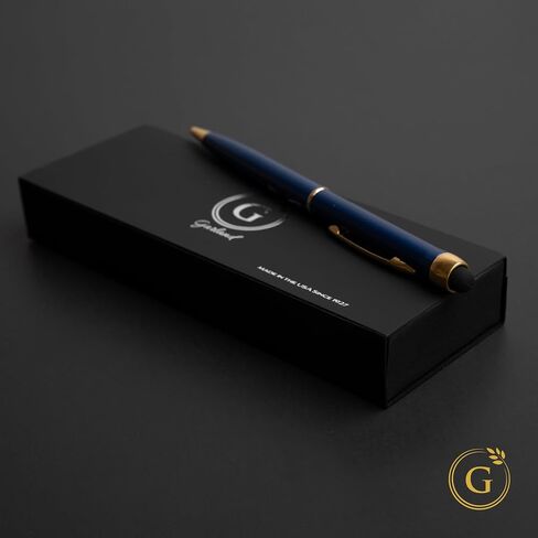 Garland Metal Twist Pen & Stylus – Made in USA- 2-in-1 Dual-Function – Classic Color Pen for Digital Devices – Phones, Tablet, Any Touch Screen, for Executive, Graduate, Refillable - Black/Gold in Saudi Arabia
