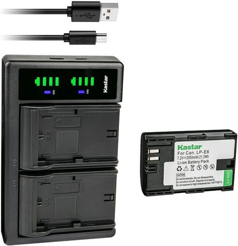 Kastar 4-Pack Battery and LTD2 USB Charger Replacement for Blackmagic BMPCC 4K BMPCC4K Battery, Blackmagic Pocket Cinema Camera 4K, Blackmagic Pocket Cinema Camera 6K in Saudi Arabia