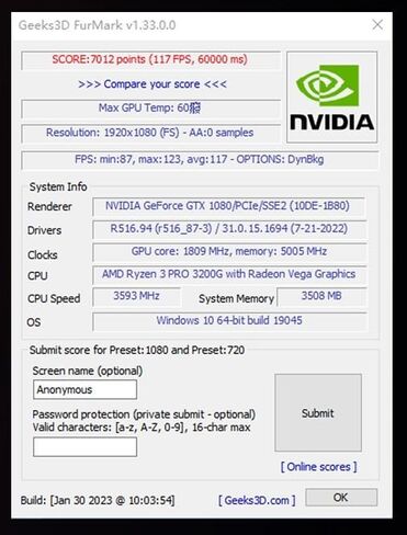 GTX 1080 Graphics Card, 8 GB GDDR5X Performance 86% of RTX 3060 89% of 2060 Super 116% of 3050 124% of 1660 Super 256bit 1671/1810/1251 MHz Base/Boost Mem 2xHDMI 2xDP 4K PCle 3.0x16 Ray Tracing in Saudi Arabia