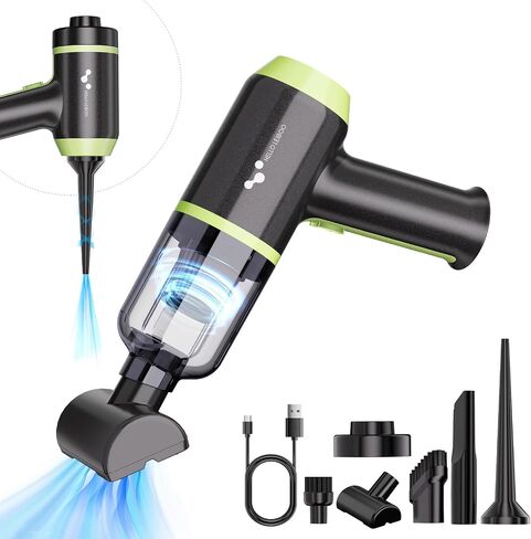 helloleiboo Mini Vacuum Cleaner 9000PA Hand Vacuum Cordless Rechargeable 3 in 1 Portable Car Vacuum Wireless Handheld Car Vacuum Cleaner for Car Home Office Pet in Saudi Arabia