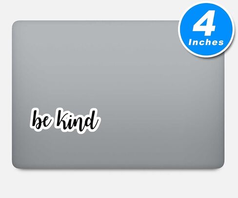 Be Kind Sticker Inspirational Quotes Stickers - 3 Pack - Set of 2.5, 3 and 4 Inch Vinyl Laptop Stickers - for Laptop, Phone, Water Bottle, Car & More Decal (3 Pack) S4226-3Pack in Kuwait