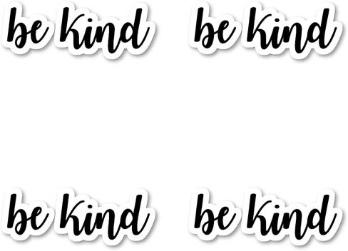Be Kind Sticker Inspirational Quotes Stickers - 3 Pack - Set of 2.5, 3 and 4 Inch Vinyl Laptop Stickers - for Laptop, Phone, Water Bottle, Car & More Decal (3 Pack) S4226-3Pack in Kuwait