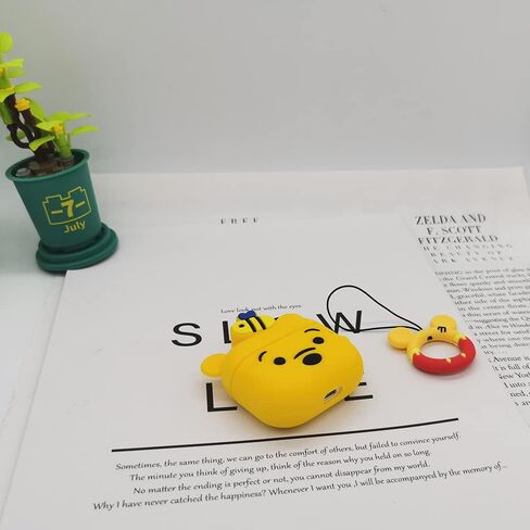 Compatible for AirPods 3 Case Cover 2021, Winnie Bear Design Kids Teens Boys Girls Women Cute Funny Cool Silicon Cartoon 3D Shell Cover for AirPods Case 3rd Generation - Winnie in Saudi Arabia