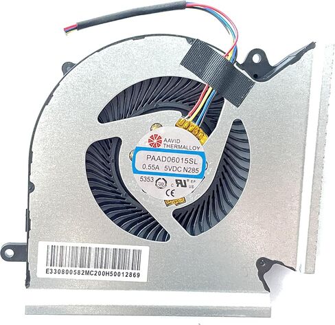 مروحة تبريد وحدة المعالجة المركزية + وحدة معالجة الرسومات البديلة لـ MSI GE66 10SGS 10SFS 10SF 10UH 10UG 10UE 11UH GP66 Leopard 10UH 10UG 11UG 11UE GL66 MS-1541 MS-1542 Series PABD08008SH N453 PABD08008SH N454 in Saudi Arabia