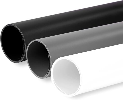 Meking 31x59inch (80x150cm) Photography PVC Backdrop Background Matte Vincly Seamless Backdrop Kit for Studio Video Product Shooting, 3 Solid Colors in Saudi Arabia