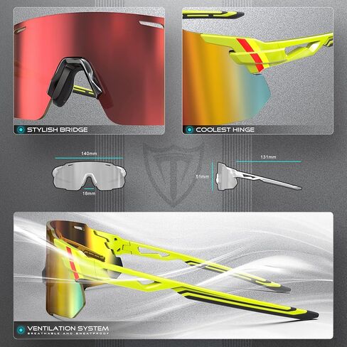 ATTCL نظارات شمسية لركوب الدراجات في الهواء الطلق نظارات شمسية UV400 للنساء والرجال in Kuwait