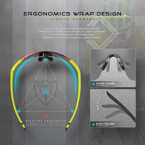 ATTCL نظارات شمسية لركوب الدراجات في الهواء الطلق نظارات شمسية UV400 للنساء والرجال in Kuwait