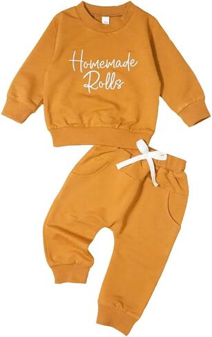 Christmas Toddler Baby Boy Outfit Gingerbread Sweatshirt Pants Cute My First Christmas Baby Boy Outifts in Kuwait