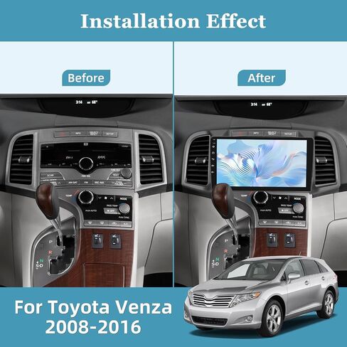 [2+64G] راديو سيارة Android لسيارة Toyota Venza 2008-2016 - تشغيل لاسلكي وAndroid Auto - ستيريو سيارة بشاشة لمس 9 بوصة مع DSP/واجهة مستخدم متعددة/WiFi/GPS/SWC + كاميرا احتياطية AHD in Saudi Arabia