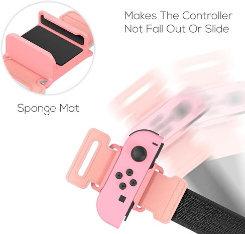 أربطة معصم مطورة من YUANHOT متوافقة مع Switch Dance 2025 2024 2023 2022 2021، أشرطة مرنة قابلة للتعديل لأجهزة تحكم Nintendo Switch & Switch OLED، عبوتان للأطفال والكبار - أرجواني/أخضر in Kuwait