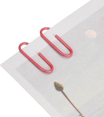 YOKIVE 200 Pcs Paper Clips, Office Clips Smooth Surface with Box | Keep Desk Neat, Great for Office, Art, Home, Daily Use (Blue, 1.1-Inch) in Kuwait