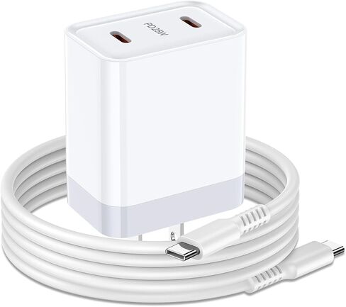 25W Samsung Super Fast Charger Block for Samsung Galaxy A35 A15 5G A25 Z Fold 6 Flip 6 5 A55 S24 Ultra S23 A14 A54 A32, 2 Port Dual USB C Andriod Charger Phone Wall Plug 6FT Type C to C Charging Cable in Saudi Arabia