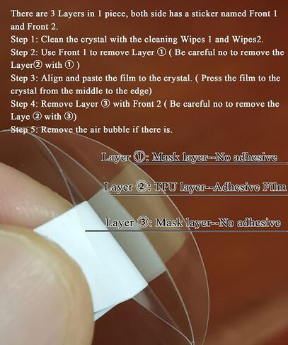 Screen Protector for Omega x Swatch Speedmaster Moonswatch, Hydrogel TPU Soft Film for Acrylic Crystal (2) in Kuwait