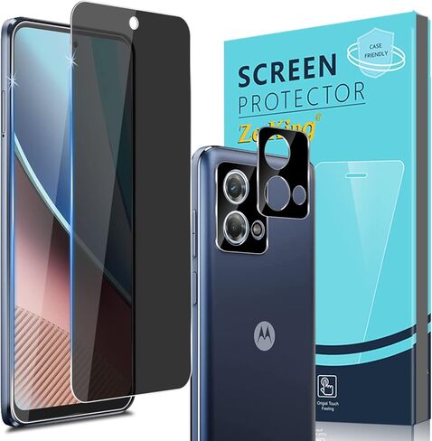 (2 + 2 عبوة لهاتف Motorola Moto G Stylus 5G (2023) واقي شاشة من الزجاج المقوى للخصوصية مع واقي عدسة الكاميرا، مضاد للتجسس [مضاد للخدش] وضوح HD صلابة 9H [خالٍ من الفقاعات] in Saudi Arabia