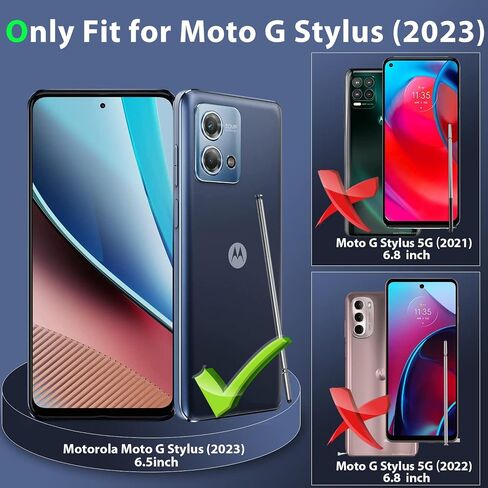 (2 + 2 عبوة لهاتف Motorola Moto G Stylus 5G (2023) واقي شاشة من الزجاج المقوى للخصوصية مع واقي عدسة الكاميرا، مضاد للتجسس [مضاد للخدش] وضوح HD صلابة 9H [خالٍ من الفقاعات] in Saudi Arabia
