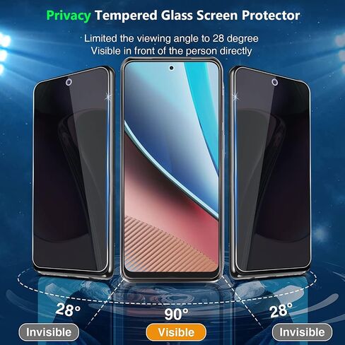 (2 + 2 عبوة لهاتف Motorola Moto G Stylus 5G (2023) واقي شاشة من الزجاج المقوى للخصوصية مع واقي عدسة الكاميرا، مضاد للتجسس [مضاد للخدش] وضوح HD صلابة 9H [خالٍ من الفقاعات] in Saudi Arabia