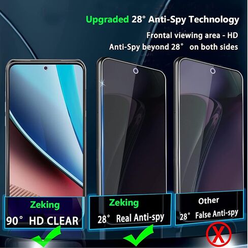 (2 + 2 عبوة لهاتف Motorola Moto G Stylus 5G (2023) واقي شاشة من الزجاج المقوى للخصوصية مع واقي عدسة الكاميرا، مضاد للتجسس [مضاد للخدش] وضوح HD صلابة 9H [خالٍ من الفقاعات] in Saudi Arabia