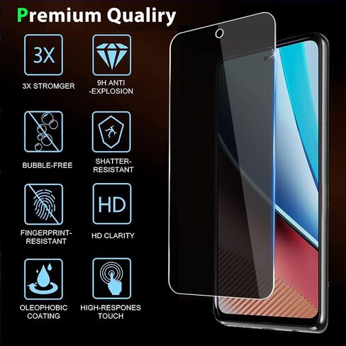 (2 + 2 عبوة لهاتف Motorola Moto G Stylus 5G (2023) واقي شاشة من الزجاج المقوى للخصوصية مع واقي عدسة الكاميرا، مضاد للتجسس [مضاد للخدش] وضوح HD صلابة 9H [خالٍ من الفقاعات] in Saudi Arabia