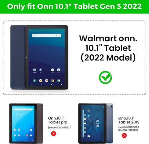 Kids Case for Walmart Onn 10.1 Inch Tablet Case Gen 3 2022 Release Models 100071485,Shockproof Lightweight Handle Stand Holder Kids Tablet Case Cover for Walmart Onn 10.1 Inch Gen 3 2022 in Saudi Arabia