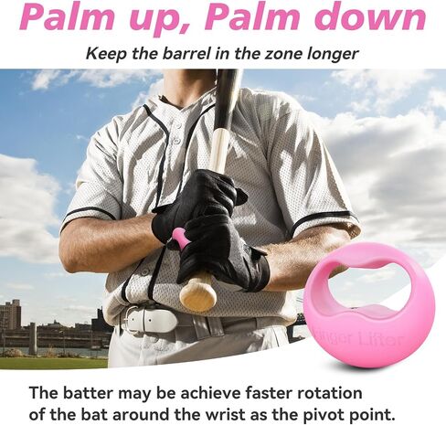 Finger Lifter Grip for Baseball & Softball Pro Batters Two Finger Grip Reduce Roll Over, Palm Up Palm Down Baseball Swing Trainer Increase Batting Speed Barrel Into The Zone Faster & Keep Longer-Blue in Saudi Arabia