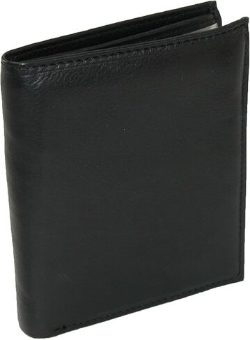 Paul & Taylor Men's Leather Large Hipster Wallet, Black in Saudi Arabia