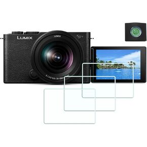واقي شاشة لكاميرا باناسونيك LUMIX S9 (للملحقات) مع غطاء حذاء ساخن، غطاء واقٍ زجاجي ممتاز بشاشة LCD بصرية عالية الدقة 0.3 ملم بدقة 9H [عبوة من 3+1]