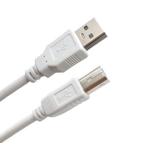 Printer Cable fit for Cricut HP Canon Brother - USB Type B Cord 10 Feet, White
