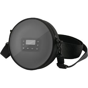 TXEsign CD Player Case, 6“ CD Player Storage Bag Disk player Case, with Adjustable Shoulder Strap Waist Band, CD Player Storage Bag Case with Transparent Window