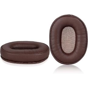 SR5 SR5BT Replacement Earpads, JARMOR Protein Leather & Memory Foam Ear Cushion Cover for Audio-Technica ATH-SR5 SR5BT On-Ear Headphones ONLY (Brown)