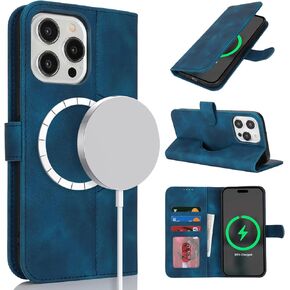 for iPhone 12/12 Pro Wallet Case, Kickstand RFID Credit Card Holder - Flip Book PU Leather Cover for Men and Women for iPhone 12/12 Pro 6.1"(Purple)