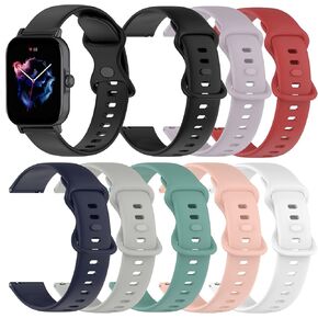 RuenTech Bands Compatible for Woneligo W13/Fitpolo IDW13 IDW208P GTX12/WMK IDW13 IDW20/Faweio IDW16 IDW26/TOOBUR IDW13 IDW16 IDW20 IDW26 Smart Watch, Adjustable Silicone Band for Smartwatch