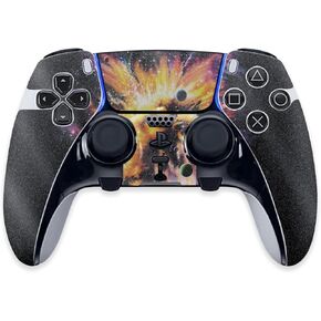 MightySkins Glossy Glitter Skin Compatible with PS5 DualSense Edge Controller - Leo Galaxy | Protective, Durable High-Gloss Glitter Finish | Easy to Apply & Change Styles | Made in The USA