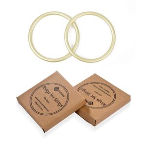 TOPIND 3 inch Aluminum Rings for Baby Slings and Baby Carrier, Sling Rings Wraps Carriers Durable Anodized Aluminum Rings Lead and Nickel Free, lab Tested for Strength and Safety (Light Rose Gold)