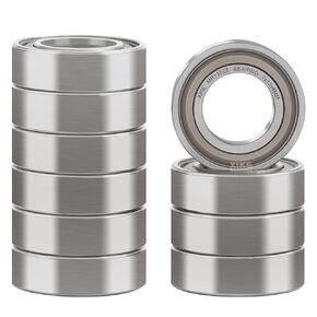 XIKE 10 Pcs MR104ZZ Bearings 4x10x4mm, Double Shield Seals Metal and Pre-Lubricated, Deep Groove Ball Bearing.