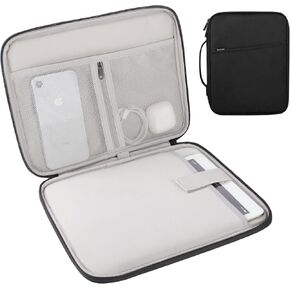Arvok 9-11 Inch Tablet Sleeve Bag for New 11" iPad Pro M4/iPad Air M2 2024, iPad 10.9" (10th Gen), iPad Pro 11" 4/3/2, iPad Air 5/4/3 10.9"/10.5", Water-Resistant Tablet Carrying Case, Black