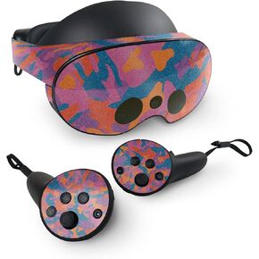 MightySkins Glossy Glitter Skin Compatible with Meta Quest Pro - Pop Camouflage | Protective, Durable High-Gloss Glitter Finish | Easy to Apply, Remove, and Change Styles | Made in The USA