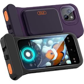 ESR Waterproof Phone Pouch for iPhone 15 Pro Max /14 Pro Max, Underwater Touch Sensitivity, IPX8 Floating Waterproof Cellphone Case with Lanyard, Dry Bag for Snorkeling, Purple