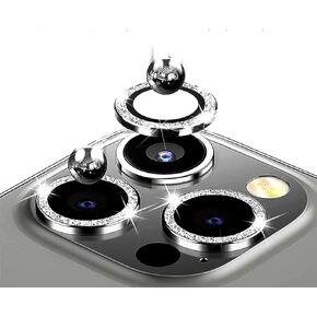 Camera Lens Protector for iPhone 13 Pro/iPhone 13 Promax Bling Diamond Camera Cover Tempered Glass Screen Protector Rear Camera Decorations Accessories