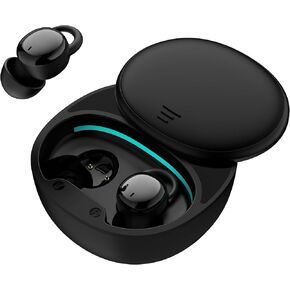 Noise Blocking Earbuds for Sleep with Travel Charging Case, 5.3 Wireless Bluetooth Streaming, 4.5 Hour Sleeping Support, Mini in-Ear Buds for Back and Side Sleepers, Black