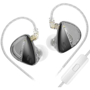 KZ X Angelears Libra Ultra-Wide Frequency Dynamic Driver HiFi in-Ear Earphone IEMs, 1DD in Ear Monitor with 0.75 Replaceable Cable (Upgraded, Nomic)