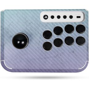 Carbon Fiber Gaming Skin Compatible with Hori Fighting Stick Mini (PS5, PS4, PC) - Gradient Marble - Premium 3M Vinyl Protective Wrap Decal Cover - Easy to Apply | Crafted in The USA by MightySkins