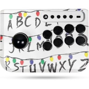غلاف ألعاب لامع لامع متوافق مع Hori Fighting Stick Mini (PS5، PS4، PC) - الحروف الأبجدية الغريبة - غطاء لاصق واقٍ من الفينيل 3M ممتاز | صُنع في الولايات المتحدة الأمريكية بواسطة MightySkins