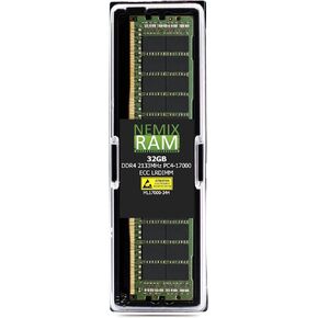 NEMIX RAM 256GB (8X32GB) DDR4 2133MHZ PC4-17000 4Rx4 1.2V 288-PIN ECC LRDIMM Load Reduced Server Memory KIT