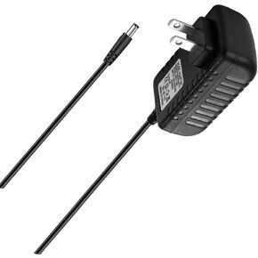 9V AC Adapter Charger Power Cord Compatible with WOCKODER Vinyl Records Suitcase Portable Record Player KD-3011BL,KD-3010BL, KD-7001BL,Byron Statics KCT-601 Power Supply
